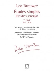 Brouwer: Simple Studies 1st Series for Guitar published by Eschig